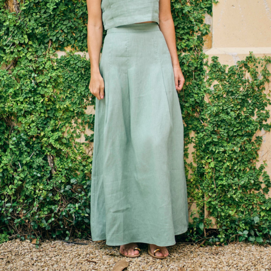 MASON'S DAUGHTER | Sophia Maxi Skirt, Sage Green
