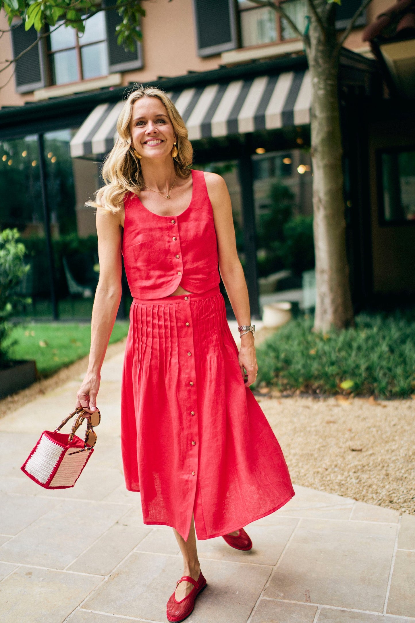 MASON'S DAUGHTER | Andrea Skirt, Cherry Red