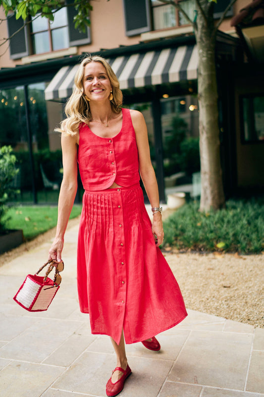 MASON'S DAUGHTER | Andrea Skirt, Cherry Red