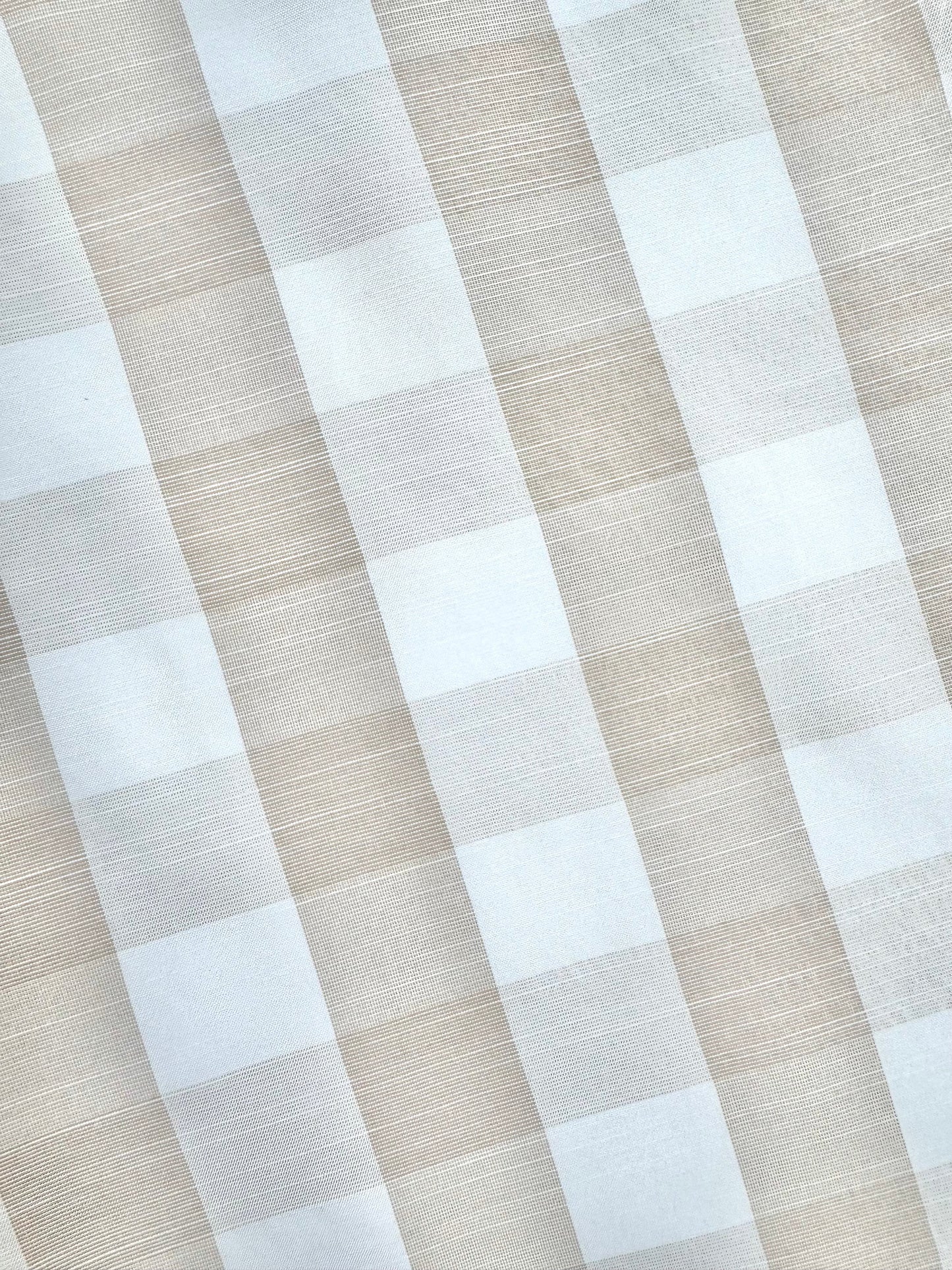 MASON'S DAUGHTER | Andrea Skirt, Sand/Ivory Shantung Gingham