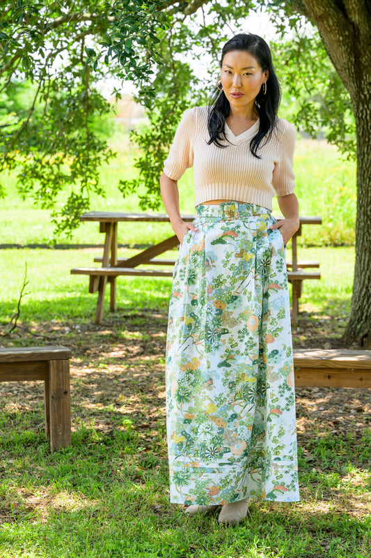 MASON'S DAUGHTER | Maxi Skirt, Spring Chinoiserie